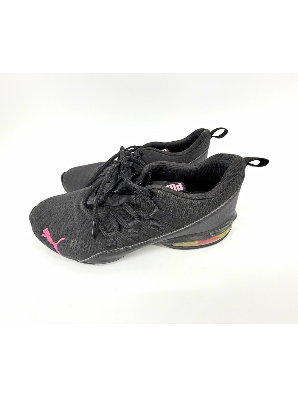 PUMA Riaze Prowl Rainbow Women's Low Top Lace Up Sneakers Black/Pink 194482-01